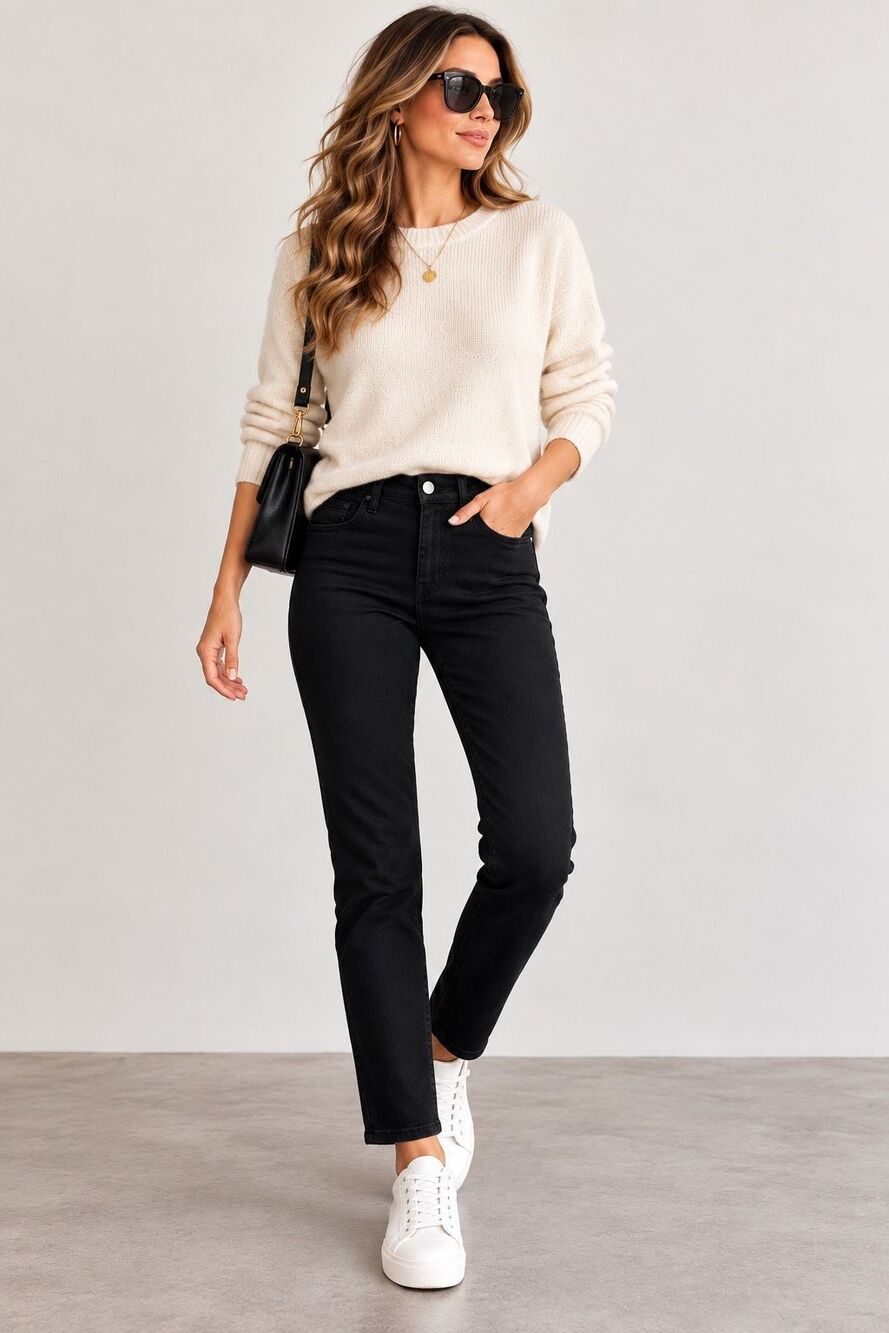 Express Black Skinny Jeans Womens Size 8 Stretch Denim 30″ Inseam